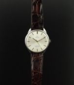 GENTLEMEN'S OMEGA SEAMASTER DE VILLE, REF. 163.001, AUTOMATIC VINTAGE WRISTWATCH, circular white/