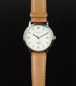 GENTLEMEN'S FREDERIQUE CONSTANT 2000 WRISTWATCH, circular white dial with gold hour markers and a