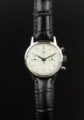 GENTLEMEN'S HEUER PRE-CARRERA CHRONOGRAPH, REF. 7721, CIRCA 1950's, MANUALLY WOUND WRISTWATCH,