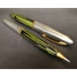 Pen and pencil set by Schaeffer, comprising of one mechanical pencil and one fountain pen, in