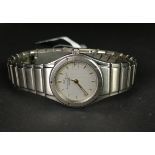 LADIES' IWC INGENIEUR, ORIGINAL BRACELET, QUARTZ WRISTWATCH, circular patterned grey dial with