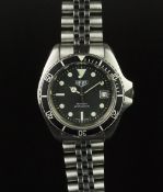 GENTLEMEN'S HEUER PROFESSIONAL DIVER, REF 844-2. CIRCA 1985 W/BOX, AUTOMATIC WRISTWATCH, circular