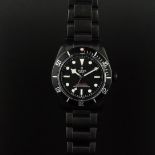 GENTLEMEN'S TUDOR BLACK BAY DARK W/ BOX & PAPERS, AUTOMATIC WRISTWATCH, circular black dial with