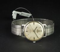 GENTLEMEN'S OMEGA SEAMASTER CROSSHAIR DIAL, AUTOMATIC VINTAGE WRISTWATCH, circular white dial with