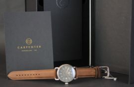 GENTLEMEN'S CARPENTER M16 LIMITED EDITION, W/BOX & PAPERS, AUTOMATIC WRISTWATCH, circular grey