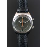 GENTLEMEN'S OMEGA CHRONOSTOP, REF 145.009, CAL 865, VINTAGE MANUALLY WOUND WRISTWATCH, circular grey