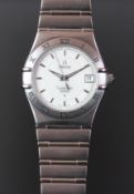 GENTLEMEN'S OMEGA CONSTELLATION PERPETUAL CALENDAR, ORIGINAL BRACELET WATCH, QUARTZ WRISTWATCH,