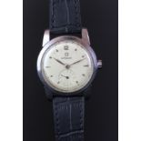 GENTLEMEN'S SEAMASTER REF C2576-5, CAL 344, VINTAGE BUMPER AUTOMATIC WRISTWATCH, circular white