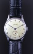 GENTLEMEN'S LONGINES DRESS WATCH, REF 23421, VINTAGE MANUALLY WOUND WRISTWATCH, circular silver tone