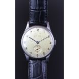 GENTLEMEN'S LONGINES DRESS WATCH, REF 23421, VINTAGE MANUALLY WOUND WRISTWATCH, circular silver tone