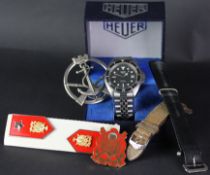 GENTLEMEN'S HEUER PROFESSIONAL DIVER, REF 844-2. CIRCA 1985 W/BOX, AUTOMATIC WRISTWATCH, circular