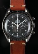 GENTLEMEN'S OMEGA SPEEDMASTER PROFESSIONAL, REF. 145.0022, MANUALLY WOUND WRISTWATCH, circular black