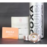 RARE GENTLEMEN'S DOXA SUB 300T SILVER LUNG LIMITED EDITION, BRAND NEW & STICKERED, W/BOX & PAPERS,