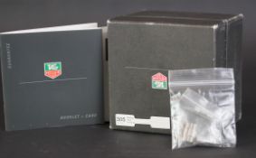 TAG HEUER PROFESSIONAL SPORTS WATCHES OUTER BOX /PAPERS AND 5 STAINLESS STEEL LINKS, outer Tag Heuer