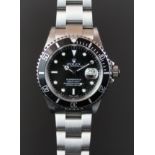 GENTLEMEN'S ROLEX OYSTER PERPETUAL DATE SUBMARINER WRISTWATCH W/BOX CIRCA 2001 REF. 16610,