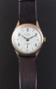 GENTLEMEN'S 9K GOLD ROTARY, DENNISON CASE, REF 41232, CAL 440, VINTAGE MANUALLY WOUND WRISTWATCH,