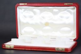 RARE RED CARTIER 6 WATCH DISPLAY CASE, VINTAGE FRENCH TRAVEL CASE/WATCH STORAGE, iconic red with