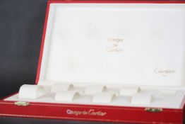 RARE RED COUGAR DE CARTIER 8 WATCH DISPLAY CASE, VINTAGE TRAVEL CASE/WATCH STORAGE, iconic red