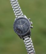 GENTLEMEN'S OMEGA SPEEDMASTER 'ED WHITE' CHRONOGRAPH W/ BOX REF. ST 105003-65 CIRCA 1965, circular