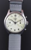 RARE GENTLEMEN'S HEUER & BAYLOR CHRONOGRAPH, VALJOUX 23 MOVEMENT, CIRCA. 1942, VINTAGE WRISTWATCH,