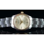 GENTLEMEN'S ROLEX OYSTER PERPETUAL VINTAGE WRISTWATCH REF. 1005 CIRCA 1959/60, circular silver