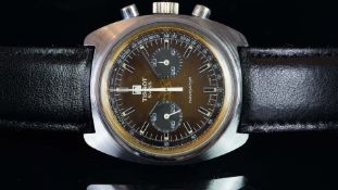 RARE GENTLEMEN'S TISSOT NAVIGATOR CHRONOGRAPH, LEMANIA 872, VINTAGE MANUALLY WOUND WRISTWATCH,