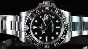 GENTLEMEN’S ROLEX OYSTER PERPETUAL GMT-MASTER II, BLACK DIAL & BEZEL, REF. 116710LN, HP SERIAL CIRCA