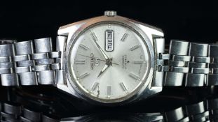 GENTLEMEN'S SEIKO 5, REF. 6319-8010, SILVER DIAL, CIRCA. JANUARY 1977, AUTOMATIC WRISTWATCH,