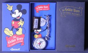 GENTLEMEN'S INGERSOLL MICKEY MOUSE POCKET WATCH, 30's COLLECTION, BRAND NEW IN BOX, COLLECTOR'S