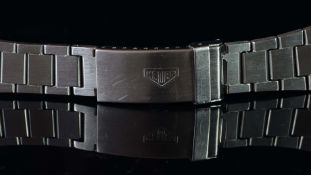 VINTAGE HEUER BREVETE BRACELET, stainless steel bracelet, clasp marked with Heuer badge, clasp