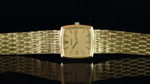 RARE MIDSIZE 18K GOLD ROLEX, REF. 3570, CAL. 650, 18K GOLD BRACELET, CIRCA 1973, VINTAGE MANUALLY