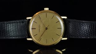 GENTLEMEN'S LONGINES GOLD PLATED DRESS WATCH, ORIGINAL STRAP & BUCKLE, MANUALLY WOUND WRISTWATCH,