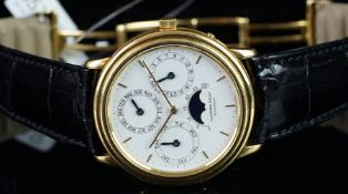 GENTLEMEN'S AUDEMARS PIGUET QUANTIEME PERPETUAL AUTOMATIQUE, 18K YELLOW GOLD, REF. 25657/002BA,