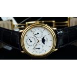 GENTLEMEN'S AUDEMARS PIGUET QUANTIEME PERPETUAL AUTOMATIQUE, 18K YELLOW GOLD, REF. 25657/002BA,