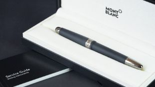 NEW UNUSED Mont Blanc Meisterstuck Ultra Black Classique Fountain Pen, reference 114827, box and