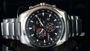 GENTLEMEN'S CITIZEN ECO-DRIVE CHRONOGRAPH, BRACELET WATCH, QUARTZ ECO-DRIVE WRISTWATCH, circular