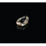 Single fancy cut diamond, weighed weight 2.19cts.