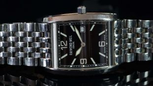 GENTLEMEN'S RAYMOND WEIL DON GIOVANNI, REF. 9976-V268233, QUARTZ WRISTWATCH, rectangular black