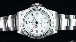 GENTLEMEN’S ROLEX OYSTER PERPETUAL EXPLORER II, POLAR DIAL, REF. 16570, K SERIAL CIRCA. 2001, OYSTER