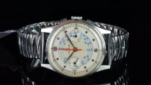 GENTLEMEN'S HELBROS SECTOR DIAL CHRONOGRAPH, REF. 133, VENUS 188, VINTAGE MANUALLY WOUND WRISTWATCH,