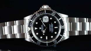 GENTLEMEN’S ROLEX OYSTER PERPETUAL SUBMARINER, REF. 16610, F SERIAL CIRCA. 2004, ALUMINIUM BEZEL,