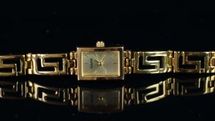 NEW OLD STOCK - LADIES' GOLD PLATED ACCURIST QUARTZ WRISTWATCH, REF LW094, 13mm gold plated case,