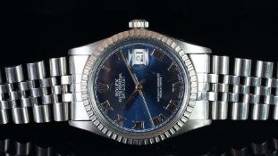 GENTLEMEN'S ROLEX OYSTER PERPETUAL DATEJUST VINTAGE WRISTWATCH REF. 16030 CIRCA 1984, circular