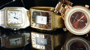 THREE FASHION WRISTWATCHES, including Ted Baker a/f, Gossip and Marcel Drucker.