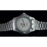 GENTLEMEN'S TAG HEUER PROFESSIONAL WRISTWATCH REF. 962 206, circular grey dial with luminous hour