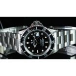 GENTLEMEN’S ROLEX OYSTER PERPETUAL SUBMARINER, REF. 16610, U SERIAL CIRCA. 1997, ALUMINIUM BEZEL,