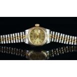 LADIES' ROLEX OYSTER PERPETUAL DATEJUST, REF. 69173, BI-METAL, JUBILEE BRACELET, CIRCA 1986,