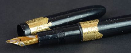 Omas Limited Edition Las Vegas 18ct gold & diamond set fountain pen, numbered 26/100, 18ct gold