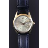 GENTLEMEN'S ROLEX DATE, REF 15505 CIRCA 1987, AUTOMATIC WRISTWATCH, circular silver dial with gold