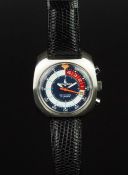 GENTLEMEN'S MEMOSAIL YACHTING WRISTWATCH, circular multi coloured dial with numerous tracks and